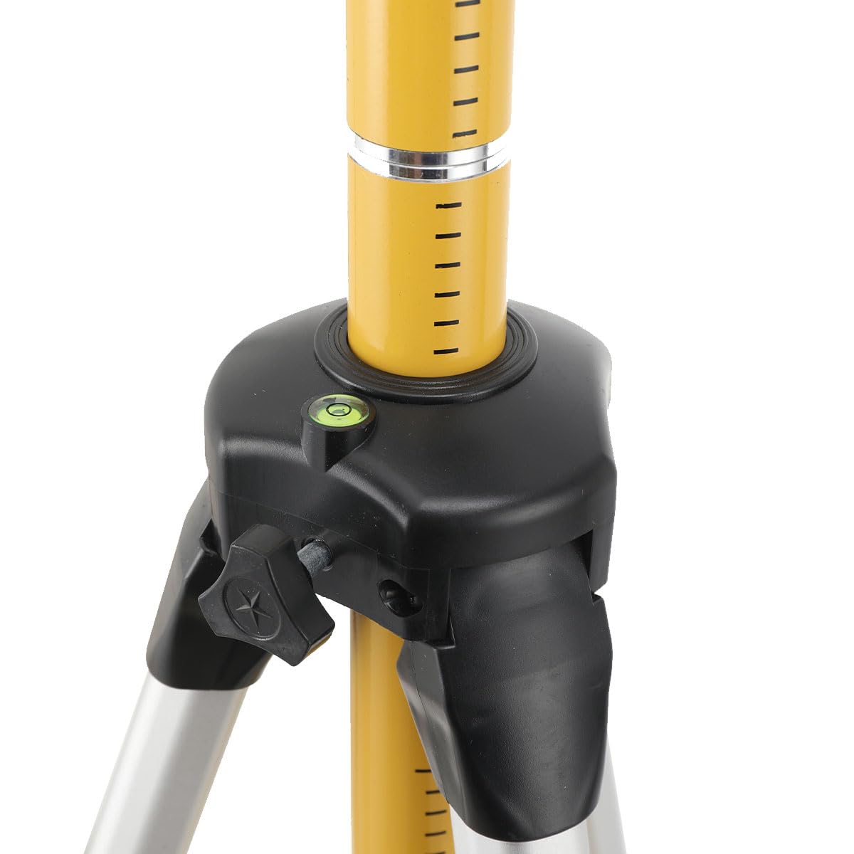 Barra de Nivelación Láser Telescópica con Trípode, Trípode de Aluminio Liviano Escáner Láser, Soporte Nivel Laser Ajustable con Rosca Externa de 1/4" y Adaptador de Rosca de 5/8"