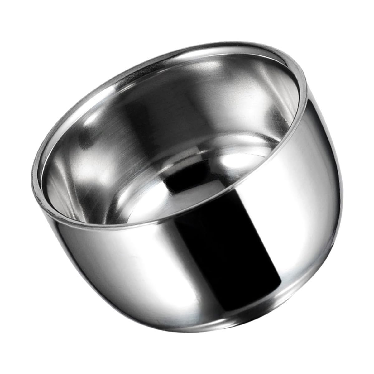 Recipiente para Espuma de Acero Inoxidable Gran Volumen, Cuenco para Barba y Afeitado, Utensilio para Hombres en Barberías y Viajes