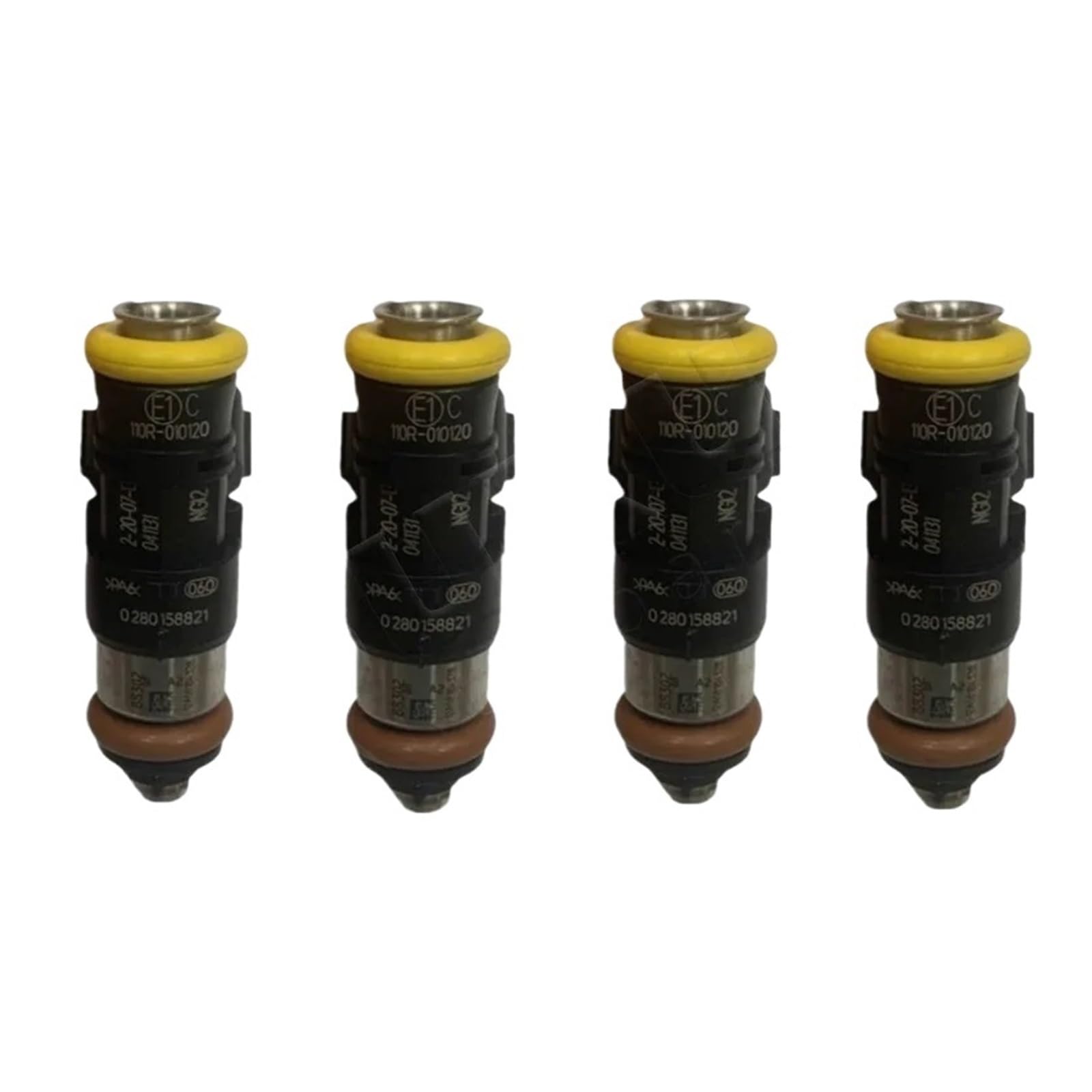 4Pcs Fuel Injectors Compatible for Honda C-IVIC A-cura TSX K24 2.4L Compatible for Honda Mazda Dodge Accessories OEM 0280158821