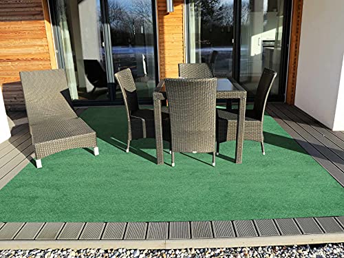 Grastapijt per meter COMFORT - groen, 1,33m x 7,50m, waterdoorlatende vlies-gazon met noppen, zwembadonderlegger… - Afbeelding 8