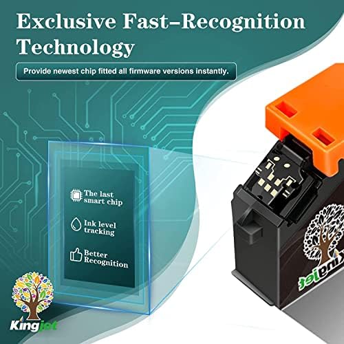 KINGJET 378XL Ink Cartridges Replacement for Epson 378 378XL Black Squirrel High Yield Ink Work with Epson Expression Photo XP-8500 XP-8600 XP-8605 XP8500 XP8600 XP8605 Printer (3 Black)