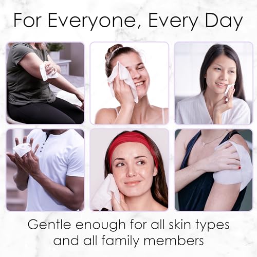 beautyfrizz lavender face wipes - 120 pcs - gentle makeup remover wipes for women - facial cleansing wipe with aloe castor vitamin a and e - extra soft - moisturizing