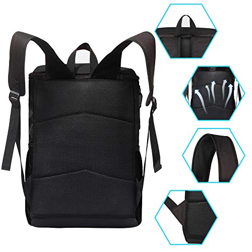 Seehonor Insulated Cooler Backpack Leakproof Soft Cooler Bag Lightweight Backpack Cooler For Lunch Picnic Fishing Hiking Camping Park Beach, 25 Cans #TOP4