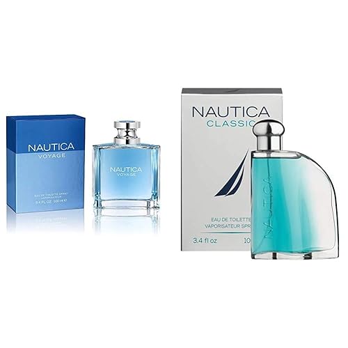 Nautica Voyage por Nautica para hombres: Eau De Toilette en espray de 3.4 fl oz (100 ml) y Nautica Classic para hombres por Nautica 3.4 fl oz (100