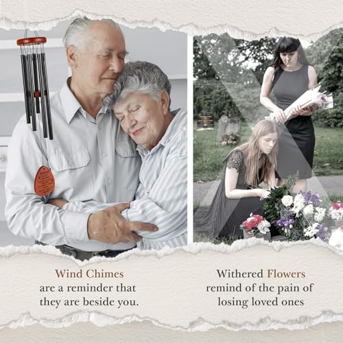 Image of SteadStyle Memorial Gifts for Loss of Husband, Memorial Wind Chimes, in Memory of Loved One, Bereavement Gifts, Sympathy Gift for Loss of Husband, Home Decor Outdoor Garden Patio