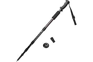 43" Shock-Resistant Adjustable Trekking Pole and Hiking Staff by Crown Sporting Goods