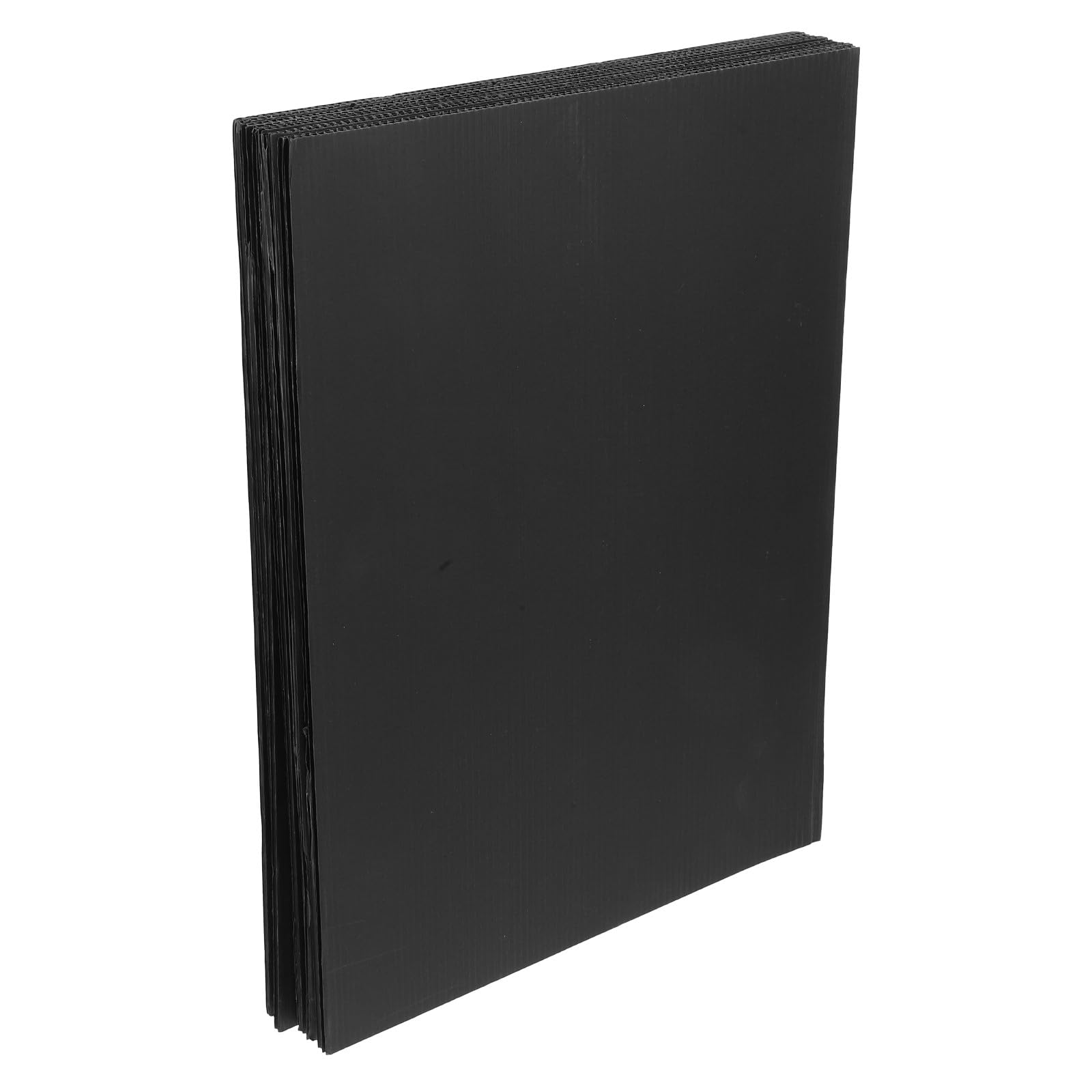 VALICLUD 10 Feuilles de Plastique Ondulé Noir 40x30x0,4 Cm Légères et Résistantes pour Fournitures Scolaires et Panneaux Publicitaires DIY