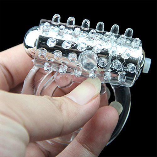 Mini Massager Rings Double Pênis Ring Delay Premature Éjaculation Pênis Ball Loop Lock for Men