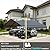 RITERYIFER RV Metal Carport Canopy 20x20 FT Heavy Duty Black Carports Kits for Garage,Aluminum Car Ports 20 FT with Steel Shelter Frame Cover for 2 Car or Boats