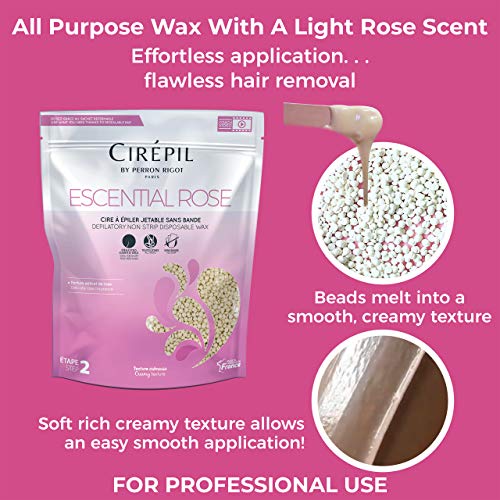 Cirepil Escential Rose - Cera calda, 805 g