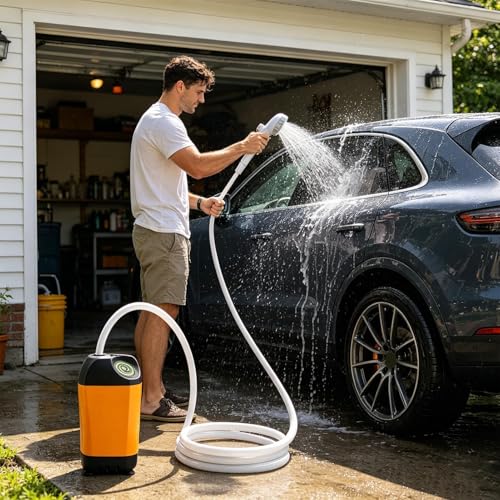 Douche de camping extérieure pour résoudre le manque d'eau en voyage - 2