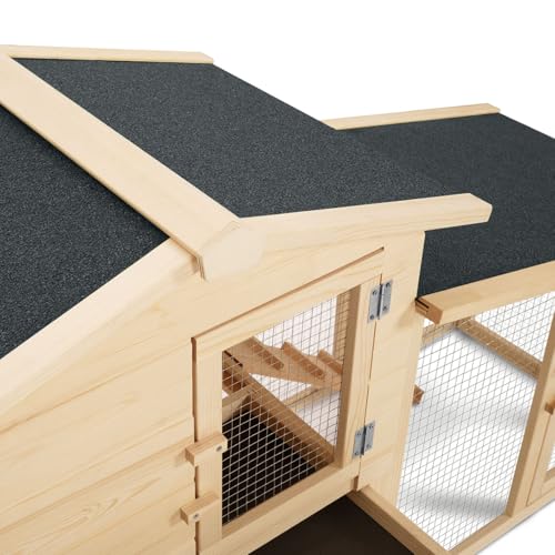 Probache, Pollaio VIP con doppia gabbia XXL in legno - immagine 8