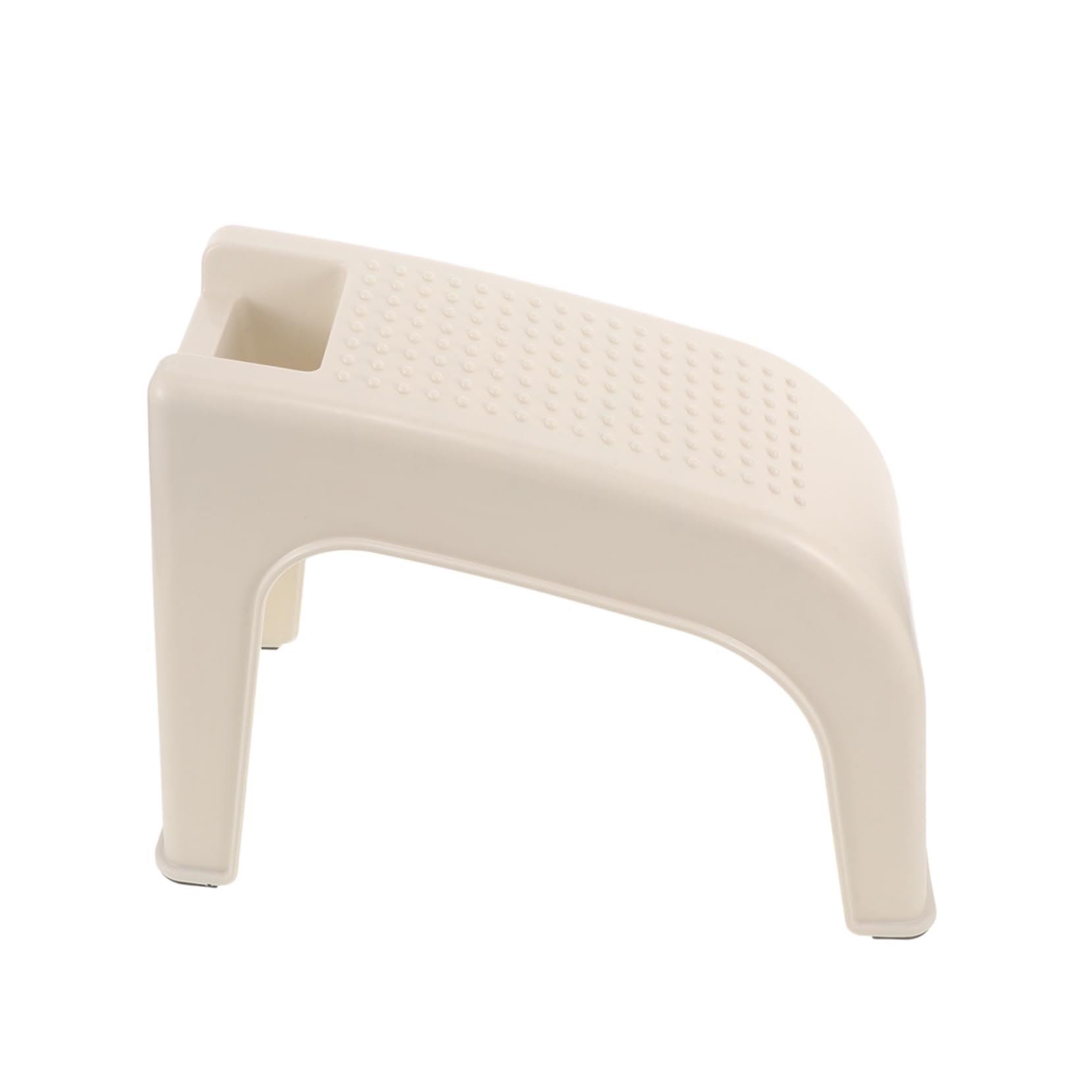 BESTYASH Marchepied en Plastique Blanc Antidérapant pour Salle de Bain, Repose-Pieds Portable et Facile à Ranger, pour Usage Commercial ou Personnel