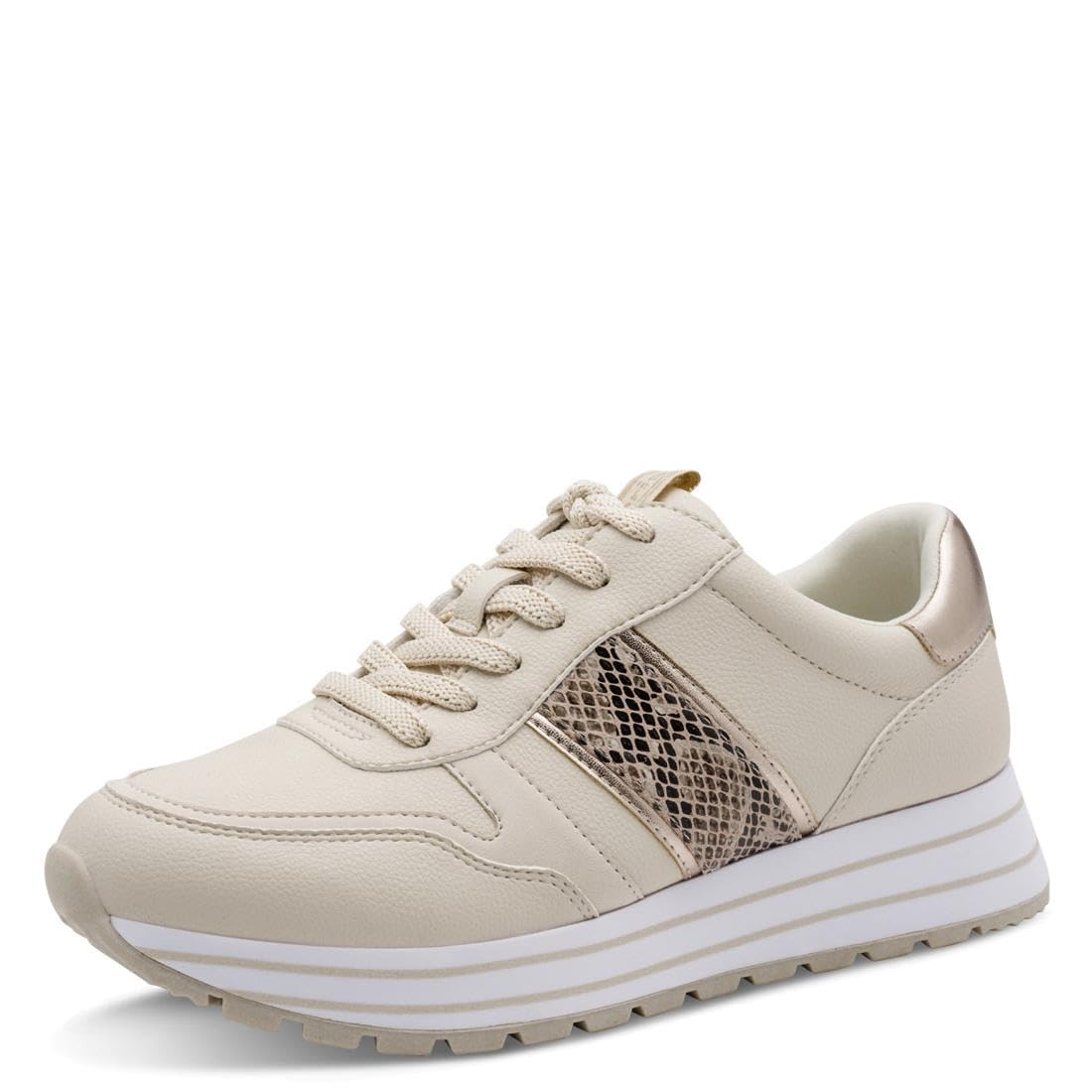 Tamaris Women's Damen Sneaker Low 1-23745-42, Beige Comb, 6.5 UK