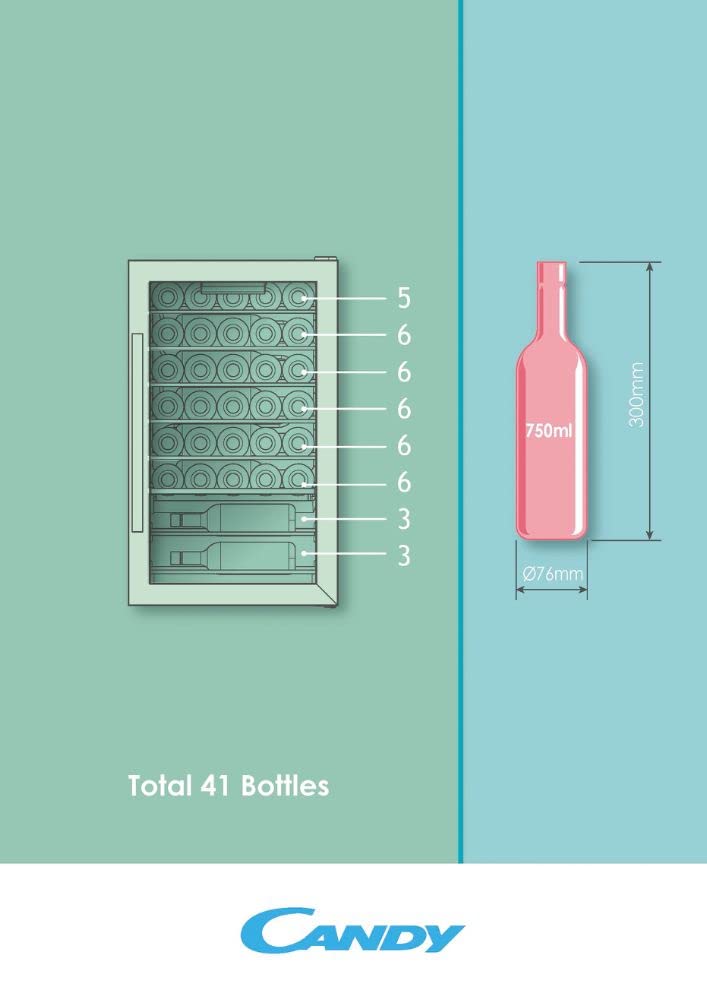 CWC 150 ED/N - Cantinetta frigo 42 bottiglie