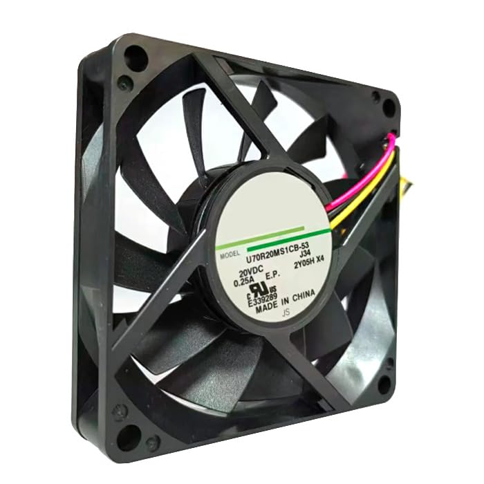 Ventilador de refrigeración 7015 U70R20MS1CB-53 para servidor con 3 cables y motor de 20V 2