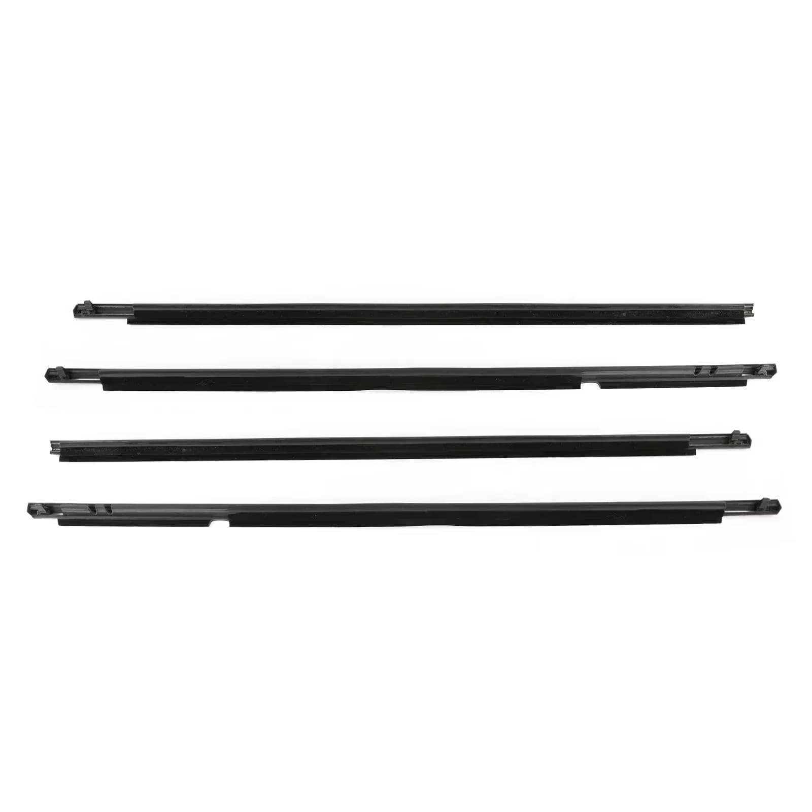 for Toyota for Corolla 2008-2013 Window Weatherstrips Front Rear Door Outer Rubber Trim Sealing Strips Belt 7573012300 7571002210 Car Door Seal Protector(Black)