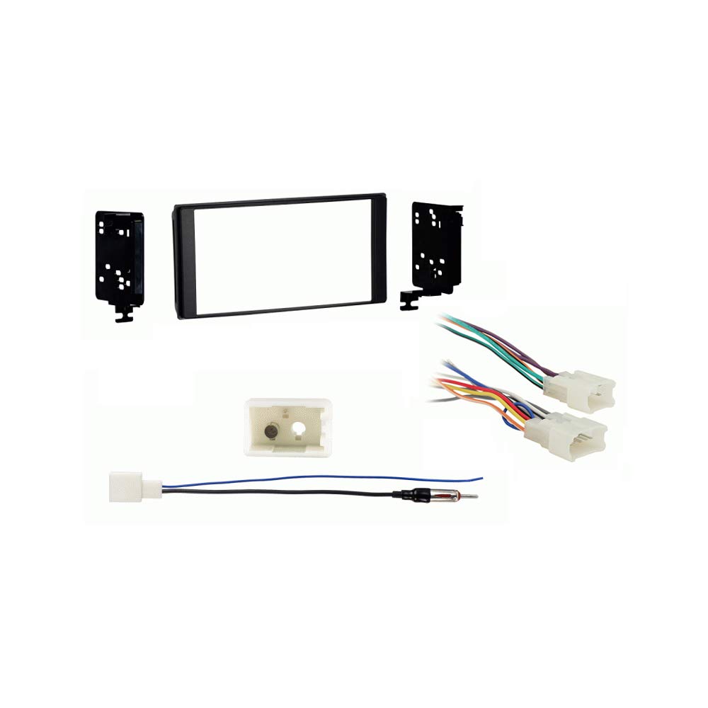 Harmony Audio Compatible with Subaru XV Crosstrek 2012 2013 2014 w Factory NAV Double DIN Stereo Harness Radio Dash Kit