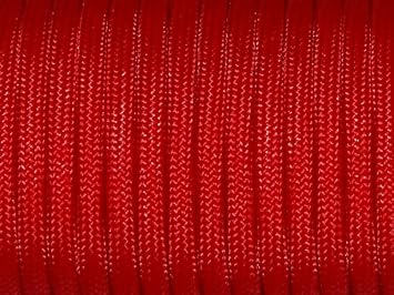 7 Strand Core 550lb Paracord Parachute Type III-100ft Red 21#