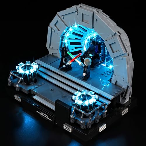 BrickSoul LED Light Kit Compatible with Lego Emperor's Throne Room Diorama 75352 Building Set, Upgrade Desig Lighting Accessories for Star Wars Set, Gift for Lego Fans, Not Included 75352 Model