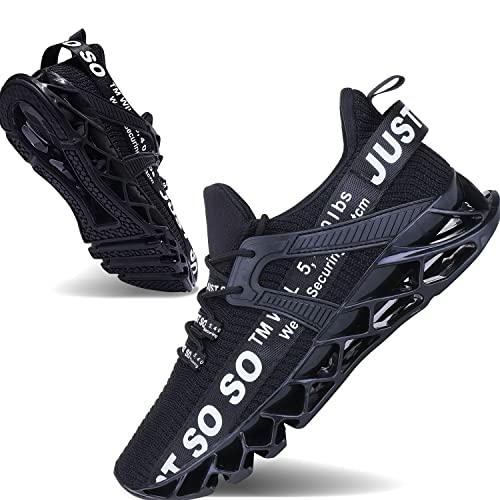 Image of JSLEAP Mens Running Shoes Non Slip Athletic Walking Blade Type Sneakers