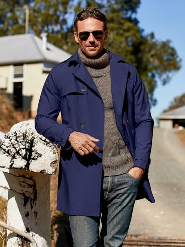 Mejores precios y opiniones de Gabardina azul marino para comprar online. 5 Imagen adicional