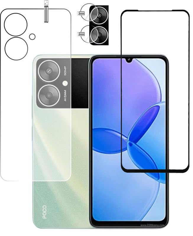 FRONT & BACK SCREEN GUARD WITH CAMERA GLASS PACK-3 FOR POCO M6 5G-3 PACK -SD-15 (B0CQRSLD4N) Amazon Price History, Amazon Price Tracker