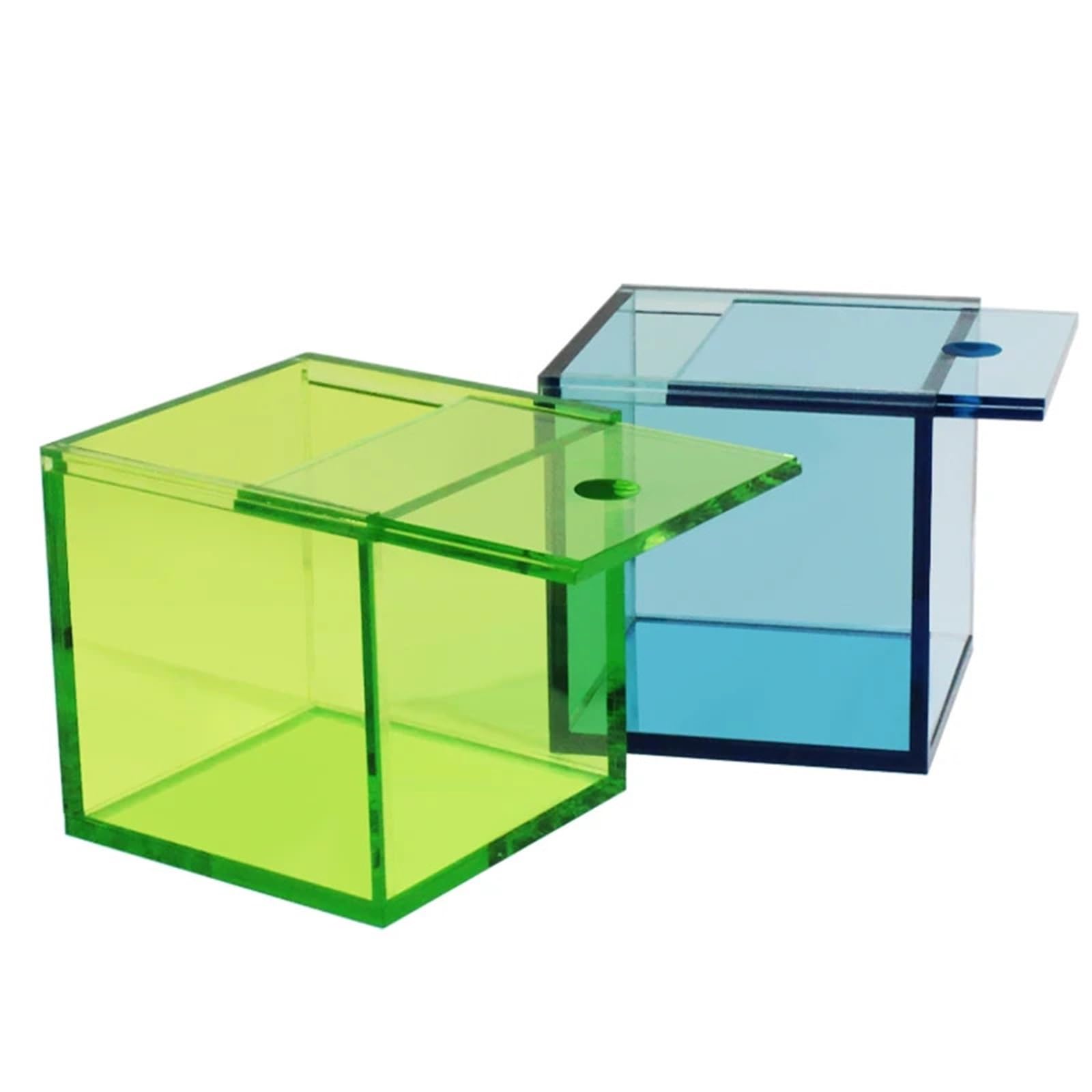 Caja de almacenamiento acrílica 5 mm con tapa corrediza
