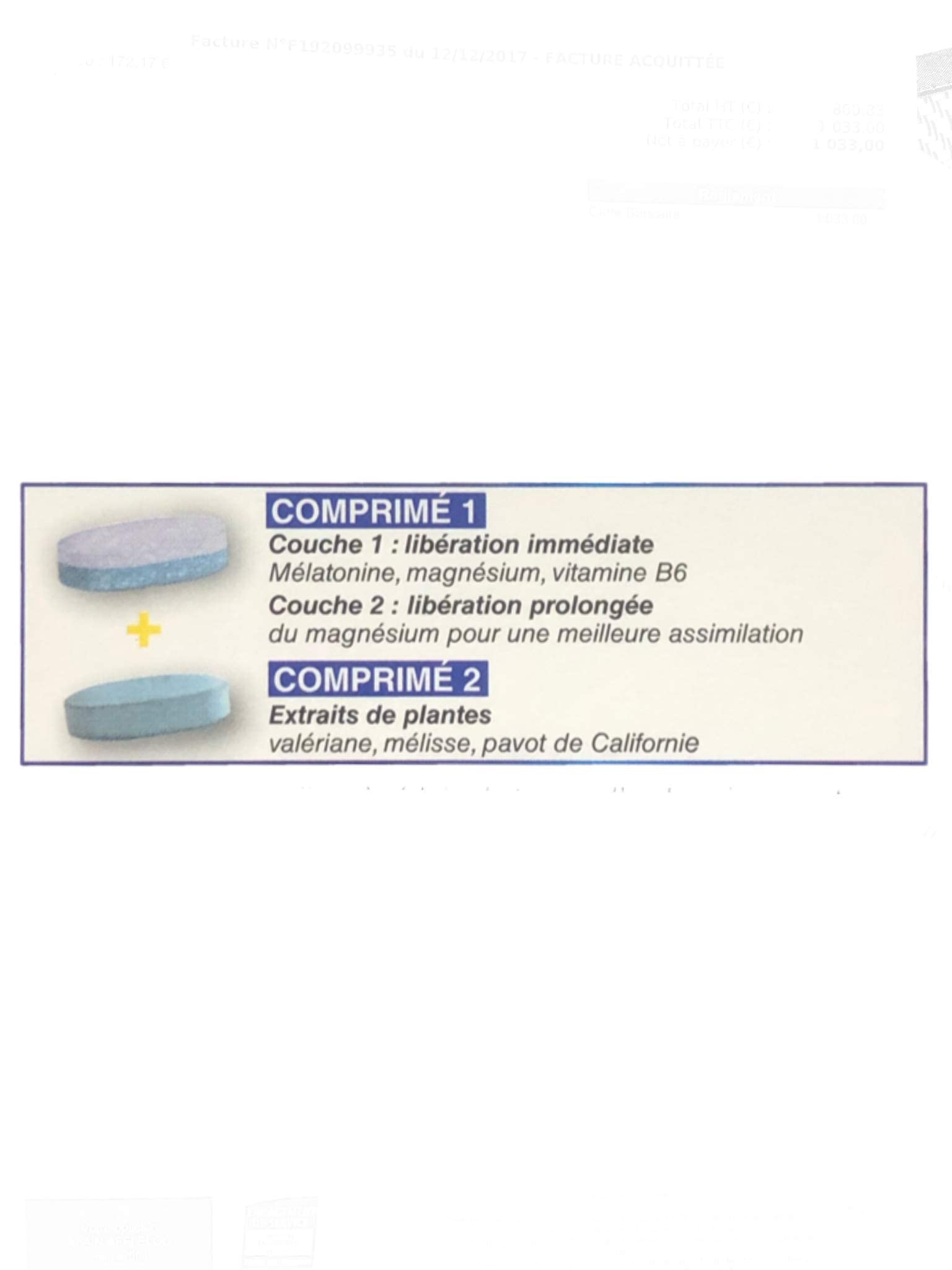 Mag 2 Sommeil Pack 1 Mois - NOUVELLE FORMULE - Difficultés d'endormissement, nervosité, fatigue - Lot de 2 x (15 comp LP + 15 comp. plantes)