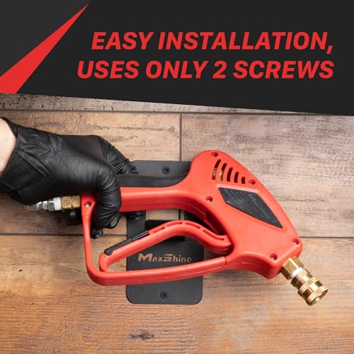 Maxshine Universal High Pressure Spray Gun Holder - Wall-Mounted Organizer for Mobile & Garage Use, Durable and Anti-Corrosive, Professional Car Care Detailing Accessories
