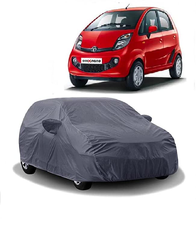 Carigiri Grey Car Body Cover for Tata Nano(Triple Stitched,Mirror Pockets,UV Resistant,Dustproof)-image-17