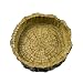 OMEM Reptile Natural Bowl Food and Water Dish Resin Made (Tree bark)