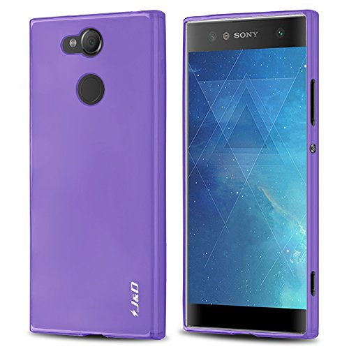 J&D Compatible para Xperia XA2 Ultra Funda, [Cojín Fino] [Parachoques Ligero] [Protección contra Caídas] Resistente Funda TPU Protectora para Sony Xperia XA2 Ultra - [NO para Sony XA2] - Púrpura