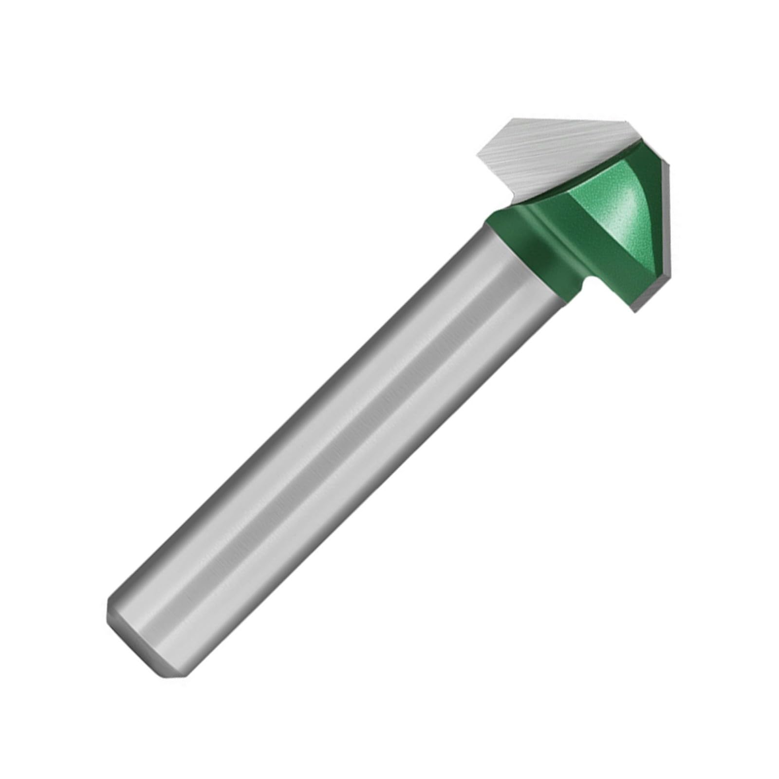 1 / 4inch / 6mm / 8mm Shank Metal Mill Bit 90 Degree V Type Chamfering Quick Changing Shank Woodworking Accessories Wood Trimmer Milling Bit