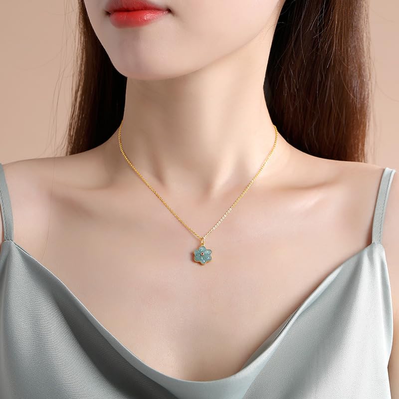 Collier avec Jade A véritable et pendentif chat pour la prospérité - 2
