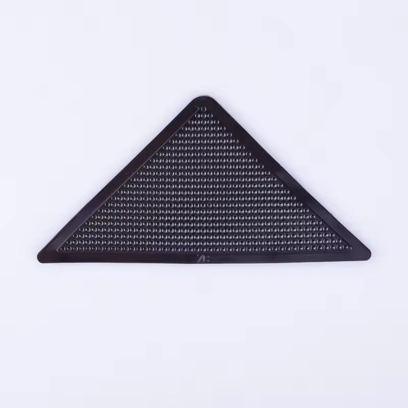 Generic Anti Slip Carpet Pads Triangle Double Sided Strong Adhesive Rug Grippers for Hardwood Floors, Black, Transparent