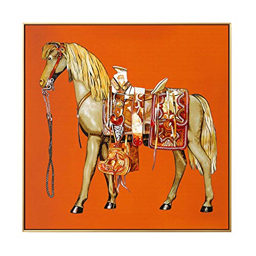 Peinture cheval moderne pour créer un salon chaleureux
