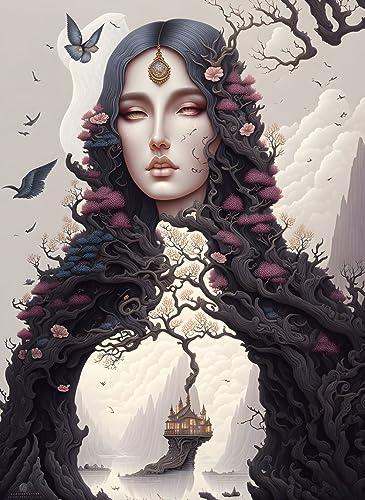 Affiche sur toile surréaliste SERENDIPITP 58x90cm sans cadre