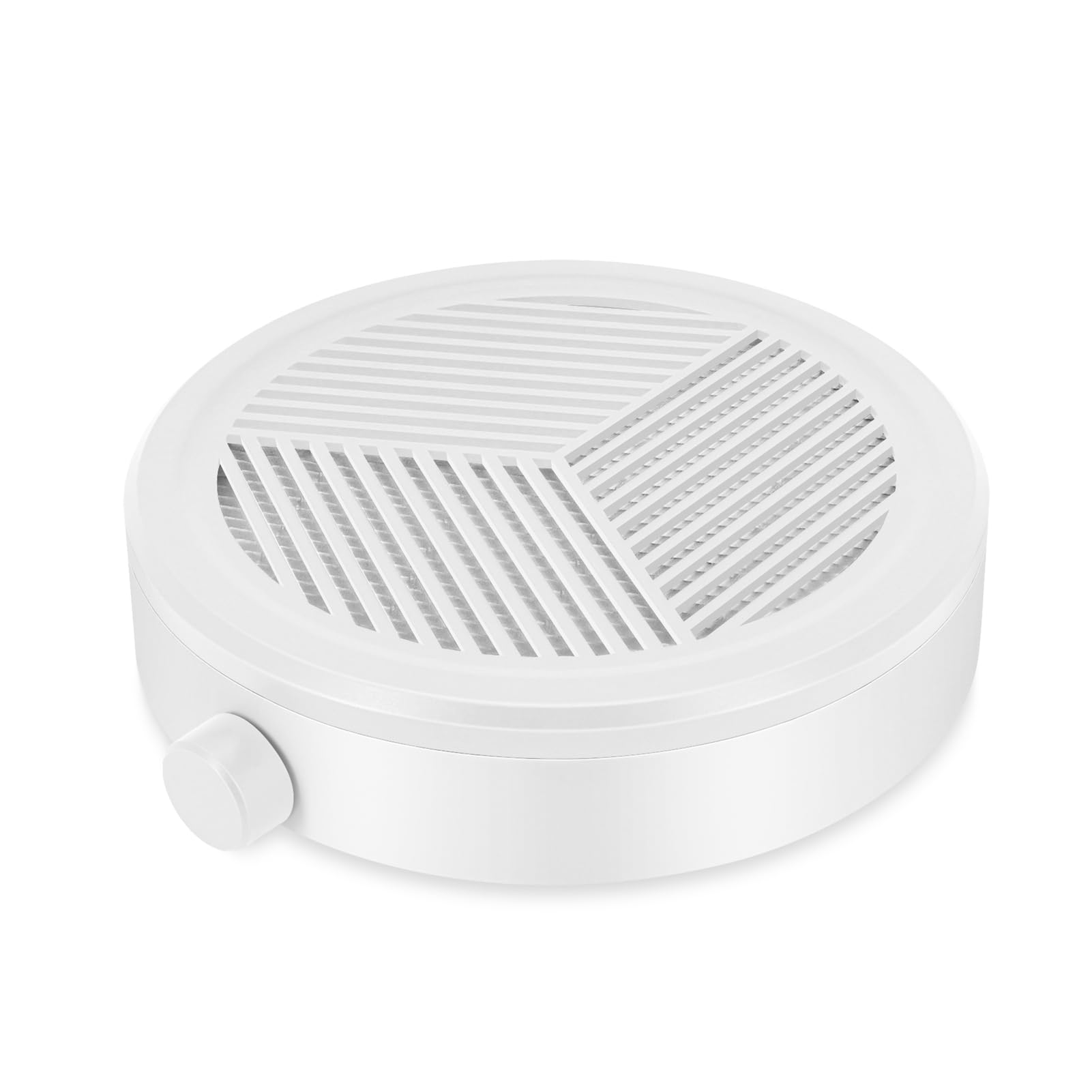 Petit Aspirateur Ongles, Aspiration Réglable, Puissant Aspirateur à Ongles Manucure Table Aspirateur de Poussière D'ongles (blanc)