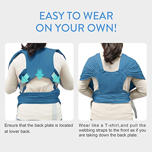 Acumas JP0615 Baby Wrap Carrier,Adjustable Baby Carrier Newborn To Toddler Original Stretchy Infant Sling thumb #2