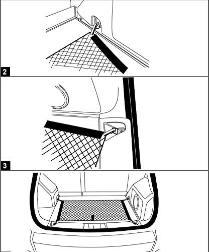 Miniatura 2 de Red de carga organizadora de maletero trasero para Jeep Renegade 2015-2023  Red de carga estilo piso para SUV  Organizador de maletero de coche de