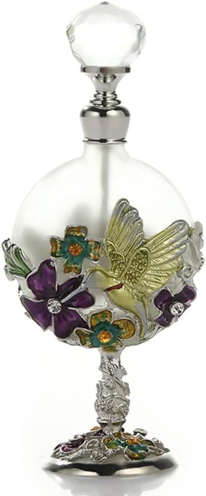 XCFTYRU Vintage perfume bottle， 10ml Glass Refillable Empty