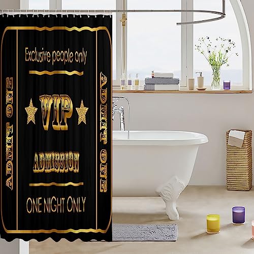jejeloiu-Movie-Theater-Decor-Shower-Curtain-for-Kids-Movie-Night-Bathroom-Shower-Curtain-Set-72×72-VIP-Pattern-Bath-Curtain-Decor-Golden-Black-Kids-Bathroom-Accessories jejeloiu Movie Theater Decor Shower Curtain for Kids Movie Night Bathroom Shower Curtain Set 72×72 VIP Pattern Bath Curtain Decor Golden Black Kids Bathroom Accessories