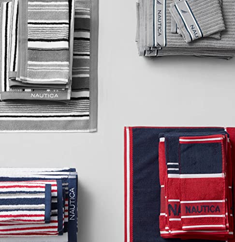 Image of Nautica - Cotton Hand, Fingertip & Bath Towel Set, 6 Pack Towels