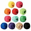 HSTECH 12 Rolls 2mm 3 ply Colorful ...