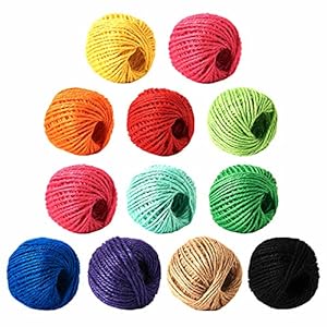 HSTECH 12 Rolls 2mm 3 ply Colorful ...