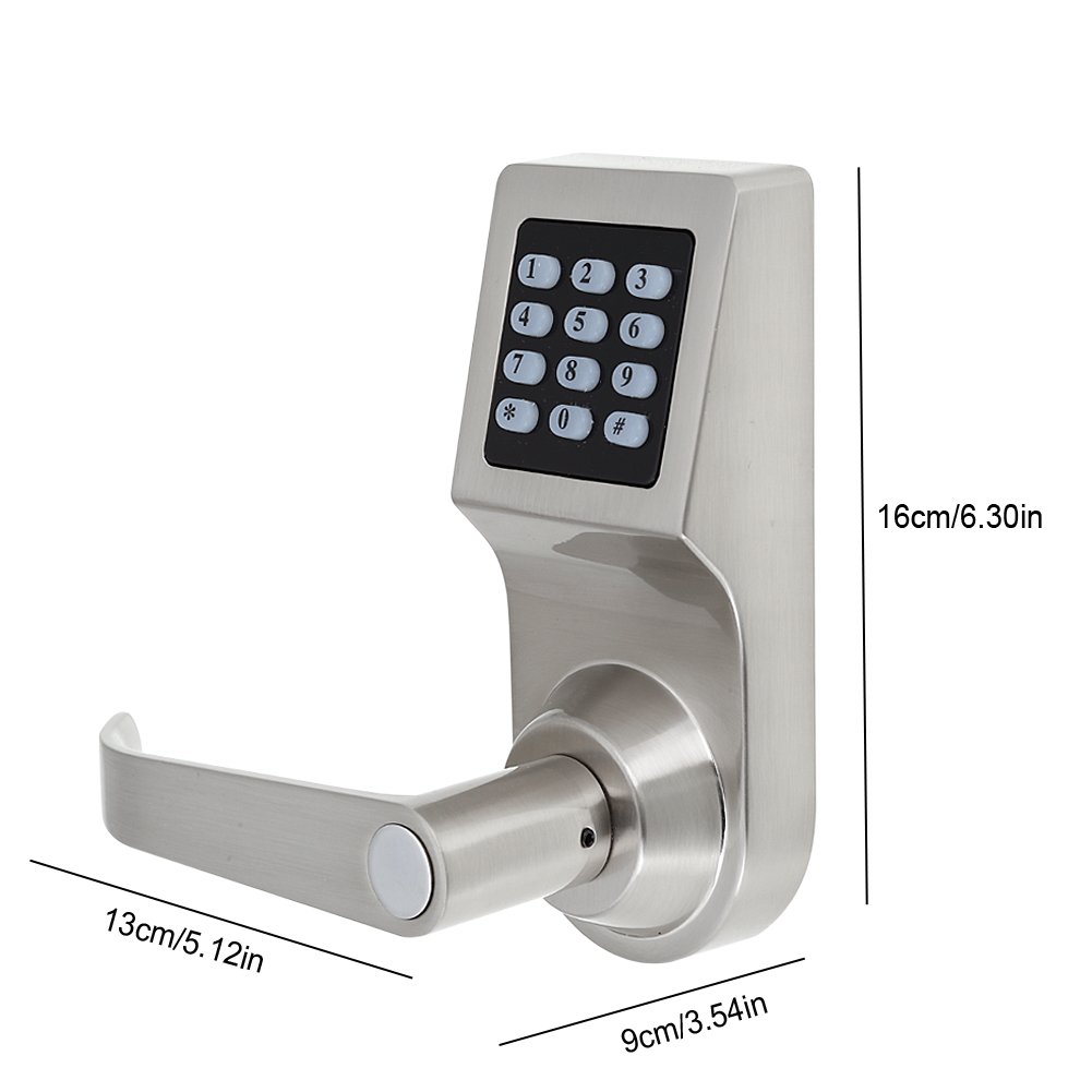 Cerradura de seguridad 4 en 1 con código digital electrónico para inducción, para casa, oficina, hotel, apartamento, restaurante, con tarjeta TM, contraseña + llave de máquina + mando a distancia