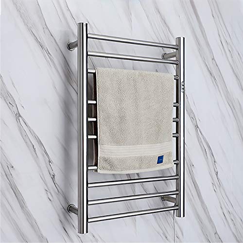 Toallero eléctrico baño con temporizador y radiador calientatoallas impermeable 3