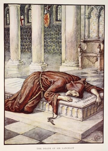 La Mort de Sir Lancelot de Walter Crane Peinture Poster Impression Tableaux Graffiti Art Mural