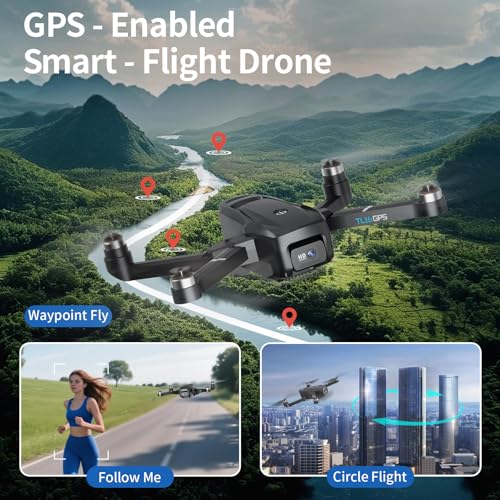 Toladrone Drone met 4K Camera GPS Drones voor Volwassenen Automatische Terugkeer 5G WiFi Real-time Transmissie Borstelloze Motor, Opvouwbare Quadcopter voor Beginners, TL16GPS - Afbeelding 5